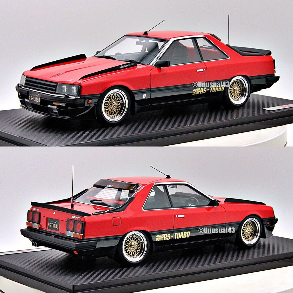 IG2441 Nissan Skyline 2000 RS-X Turbo-C (R30) Silver/Red