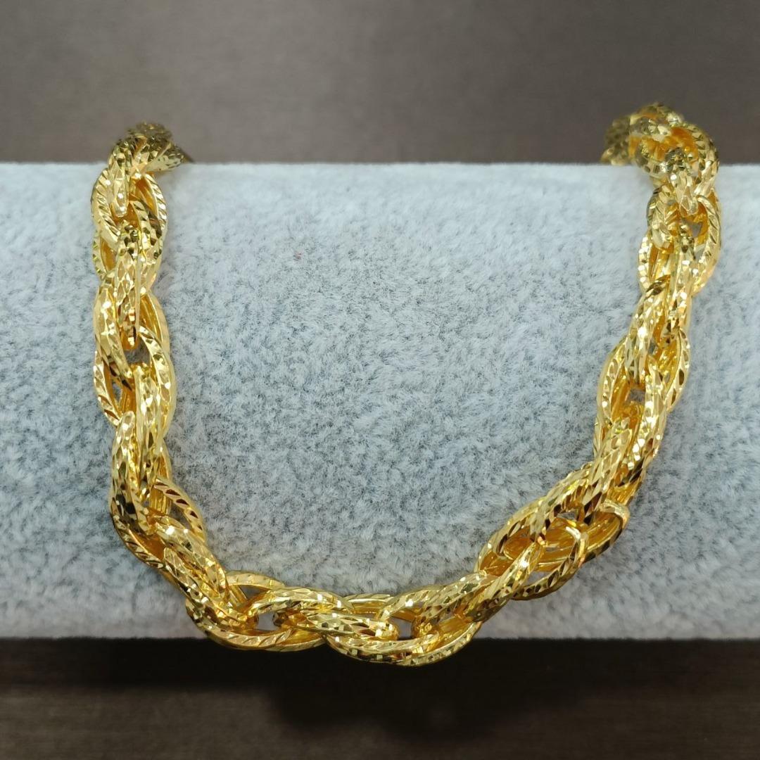 22k / 916 Gold 3 chain link bracelet, Women's Fashion, Jewelry &  Organisers, Bracelets on Carousell