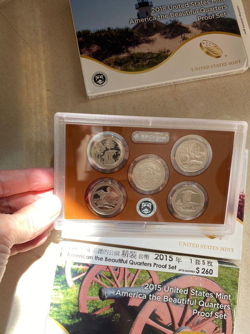 一套美國精制紀念幣，售價280, 興趣及遊戲, 收藏品及紀念品, 錢幣- Carousell