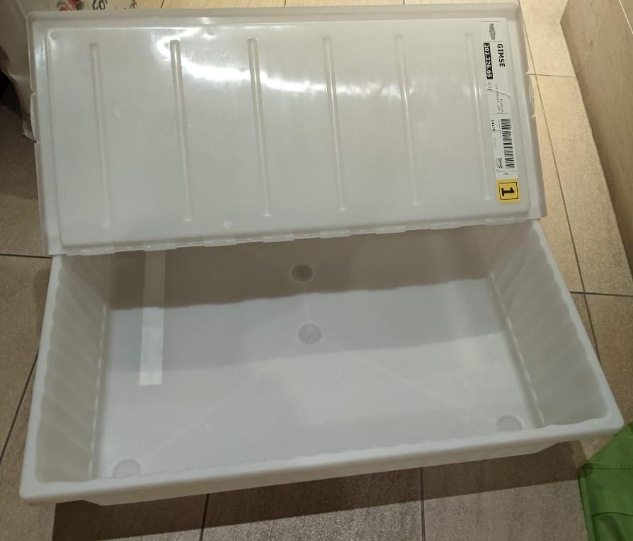 2 Ikea Gimse under bed storage boxes containers, Furniture & Home