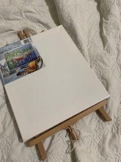2pcs Canvas and 1 Easel