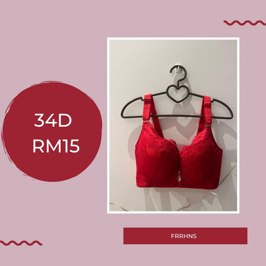 34D Bra, Women's Fashion, Undergarments & Loungewear on Carousell