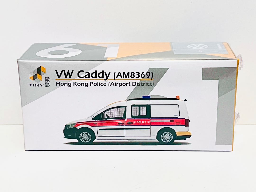 Tiny 1:64 Volkswagen Caddy: Hong Kong Police