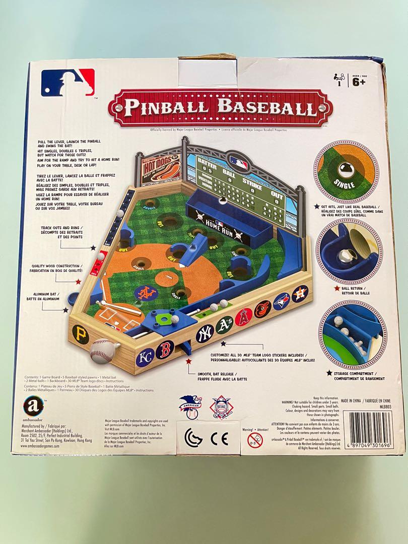 MLB Wooden Pinball Baseball