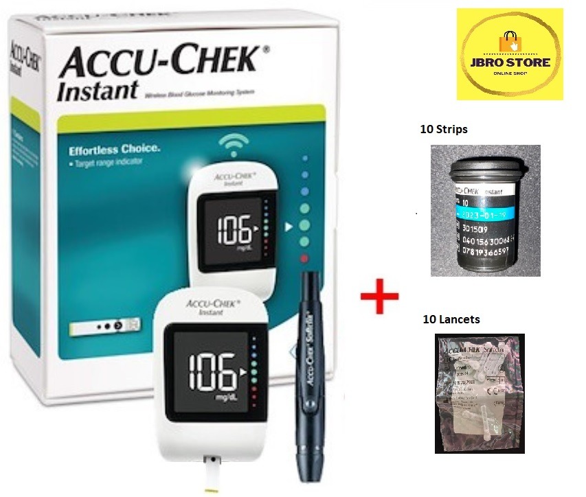 New 2023 Model ACCUCHEK Instant Blood Glucose Meter Monitor Kit with
