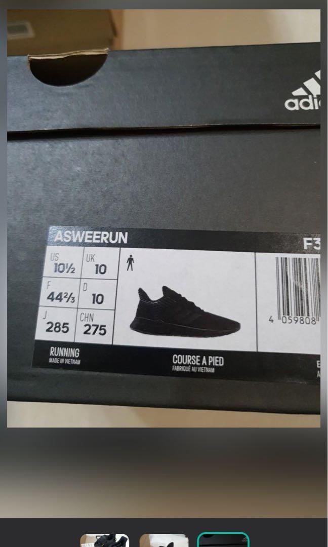 Adidas Asweerun black brand new Men s Fashion Footwear Sneakers on Carousell