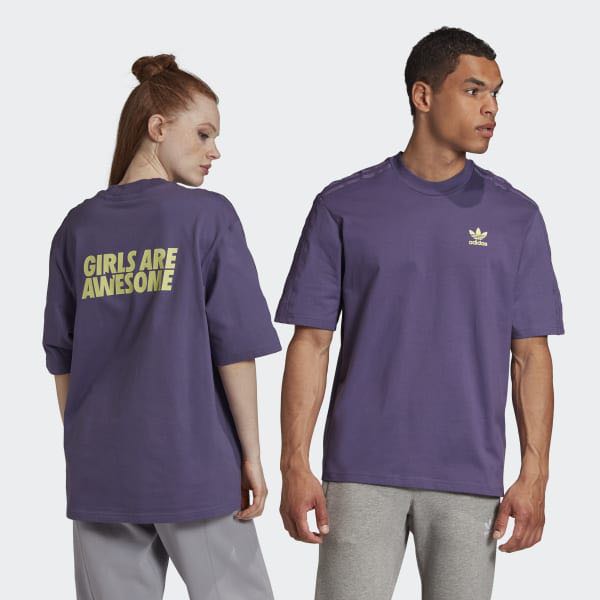 Adidas girls are awesome tshirt Men s Fashion Tops Sets Tshirts Polo Shirts on Carousell