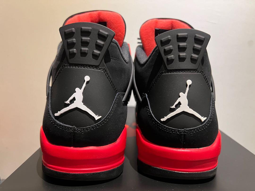 Air Jordan 4 Retro Red Thunder, Men's Fashion, Footwear, Sneakers on Carousell