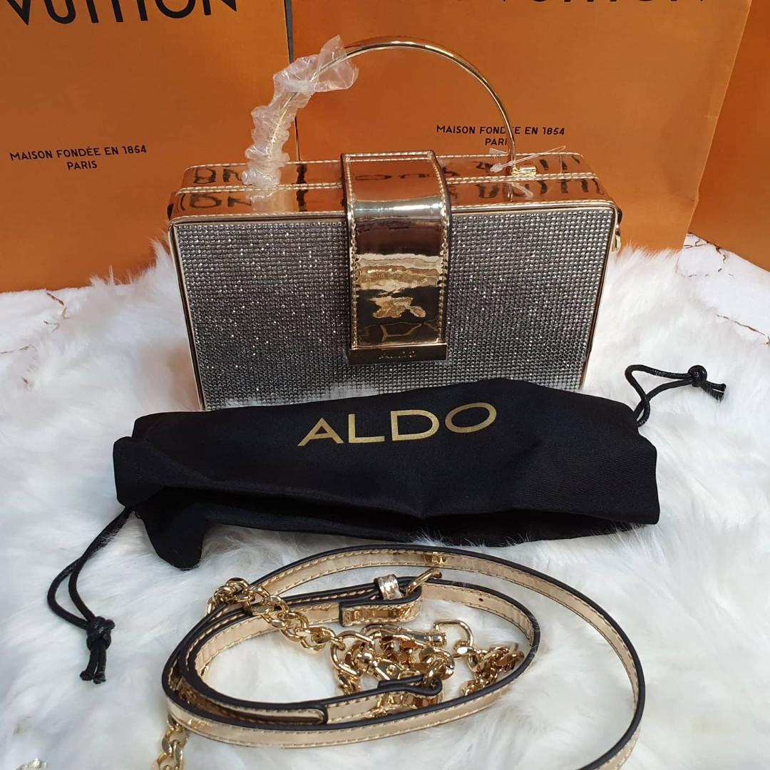 ALDO Gold Clutch Bag