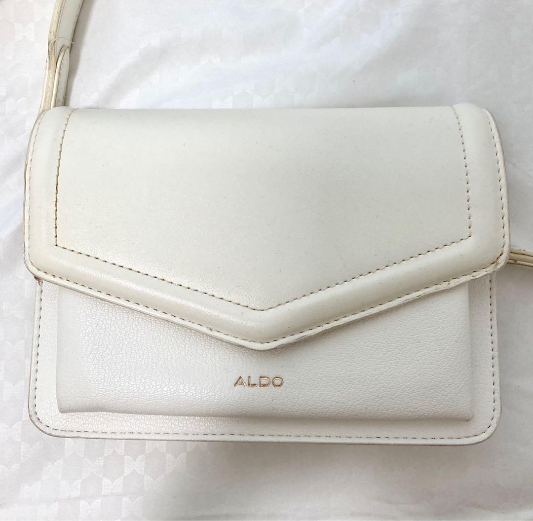Aldo white sling discount bag