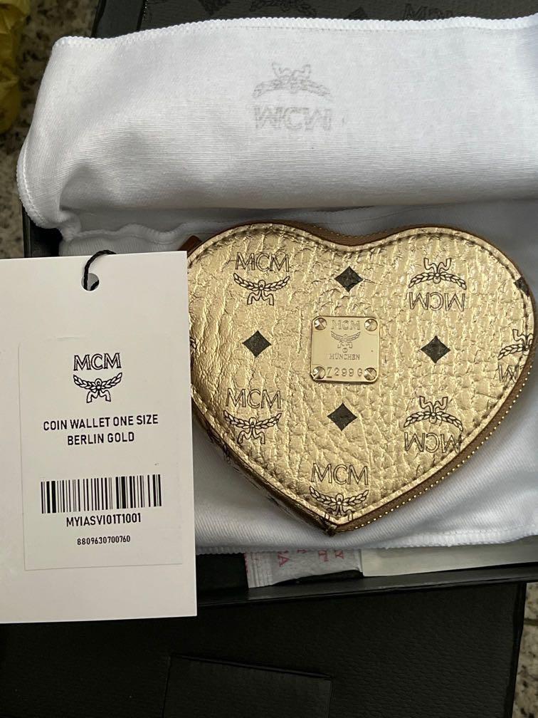 Mcm heart shop coin pouch