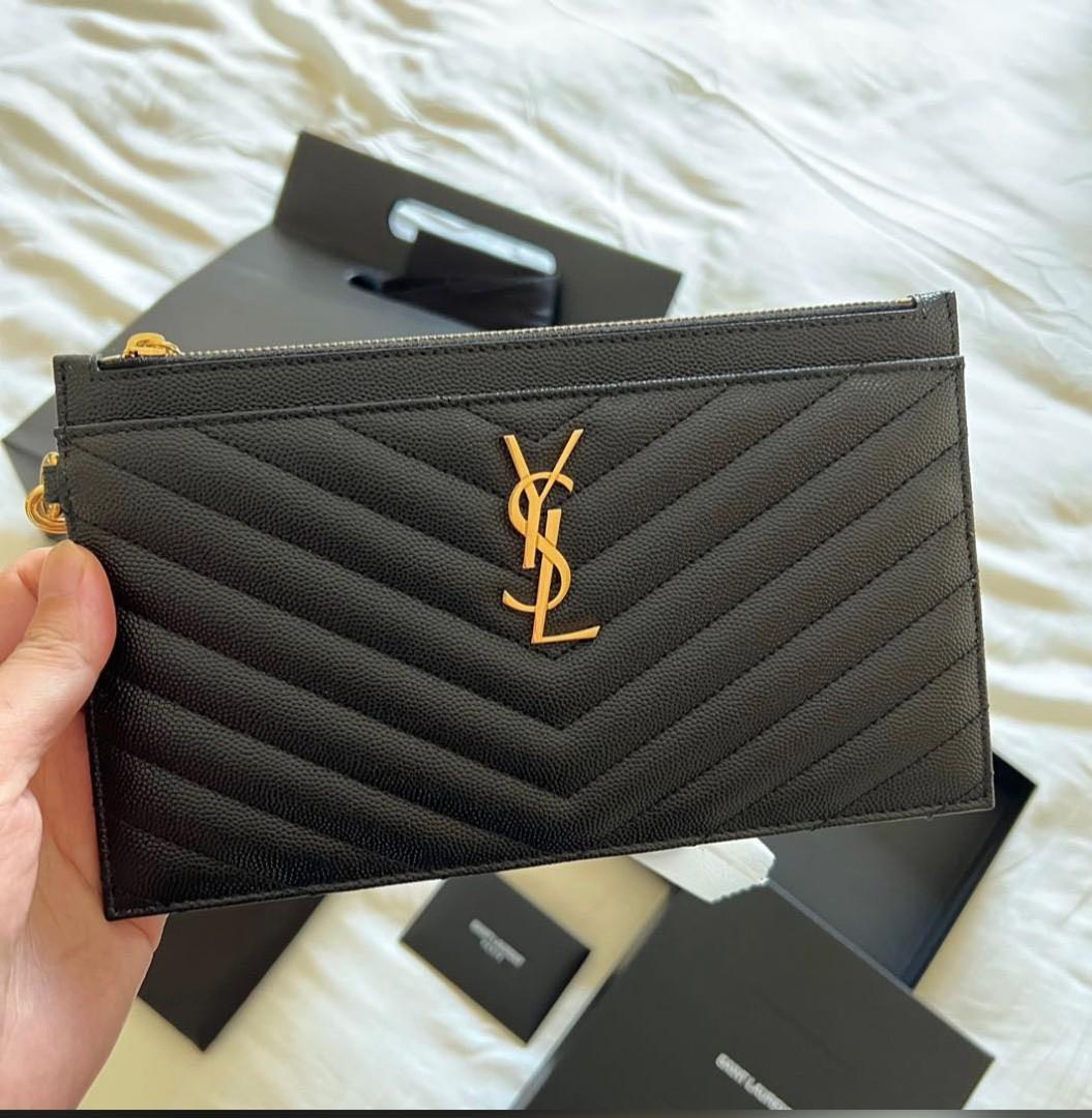 Authentic Yves Saint Laurent YSL Large Bill Pouch, Luxury, Bags