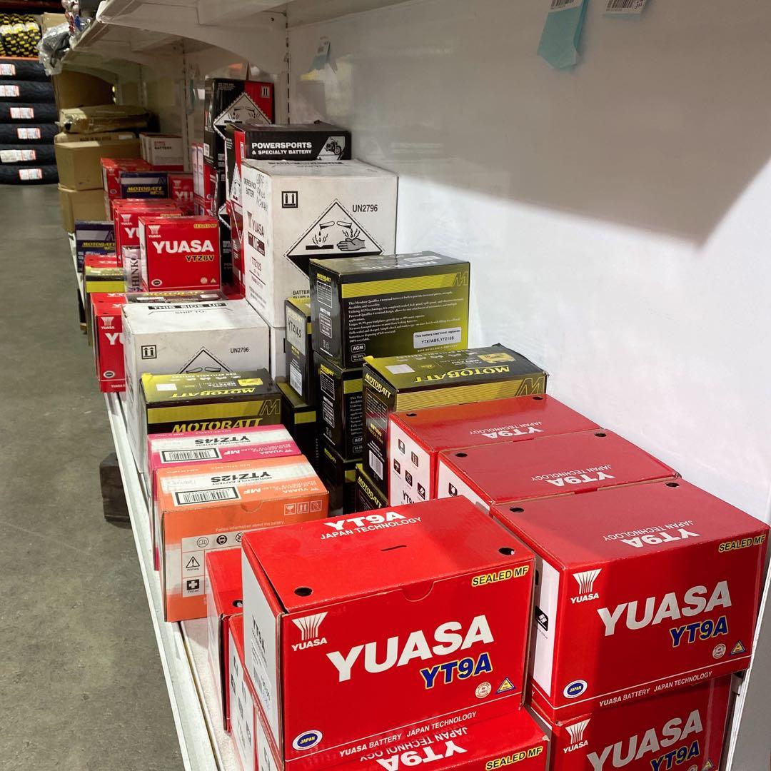 BATTERY YUASA MOTOBATT SHINKO TCS motorcycle accessories with