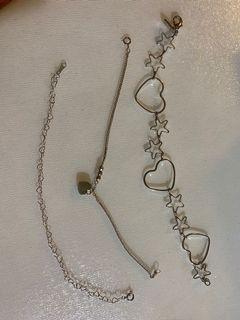 Bracelets necklaces pendants earrings assorted