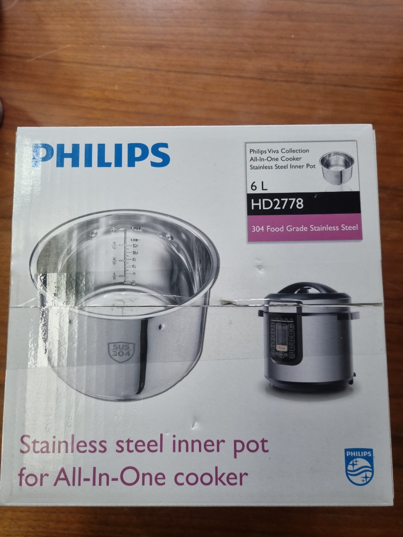 Brand new Sealed in box Philips Stainless steel inner pot for All in one cooker Furniture Home Living Kitchenware Tableware Cookware Accessories on Carousell