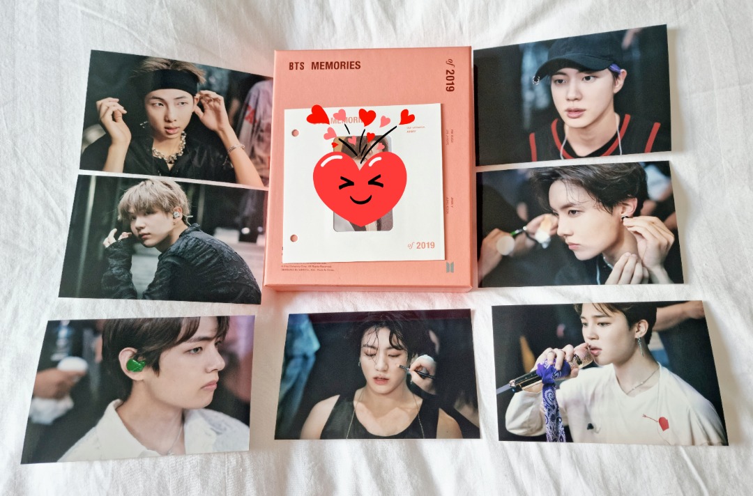 BTS Memories 2019 BLURAY Set with OT7 postcards, Hobbies & Toys