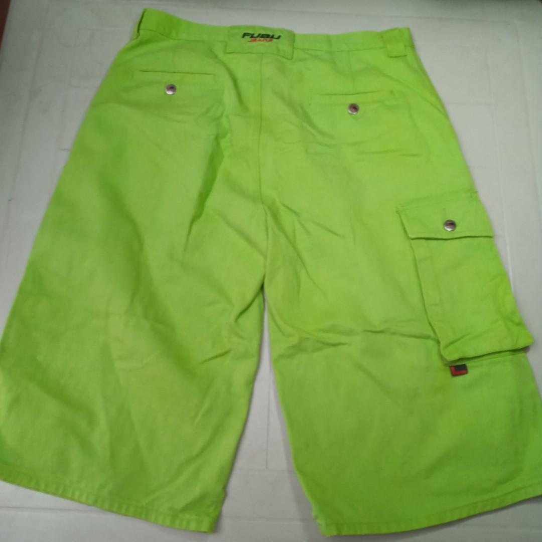 Neon green cargo shorts cheap