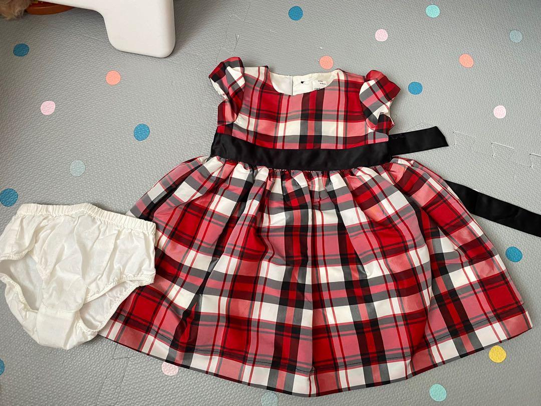 Carter's red and sale black plaid dress