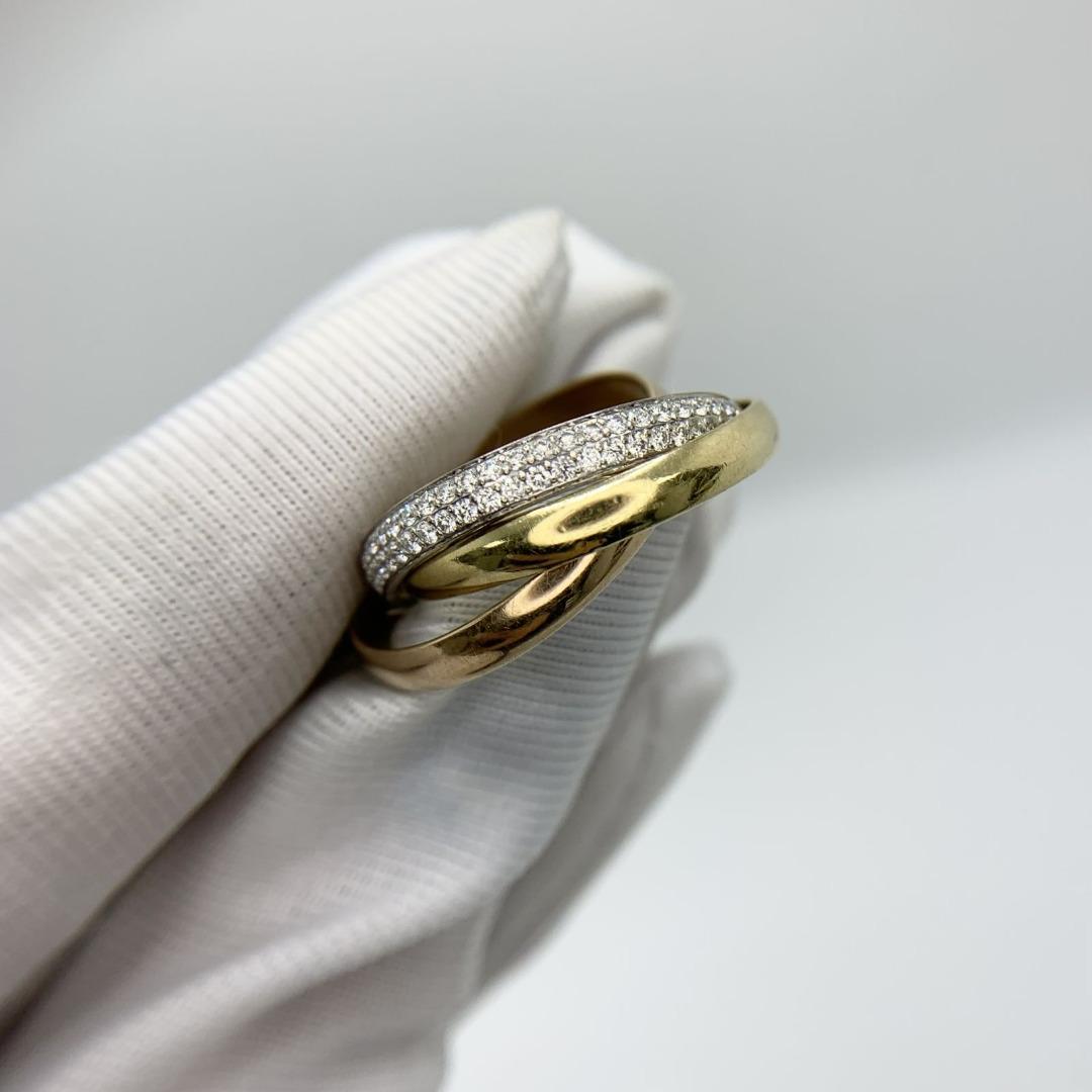 CARTIER TRINITY DIAMOND 54 WGRGYG750 5.5 RING 227018198 Women s