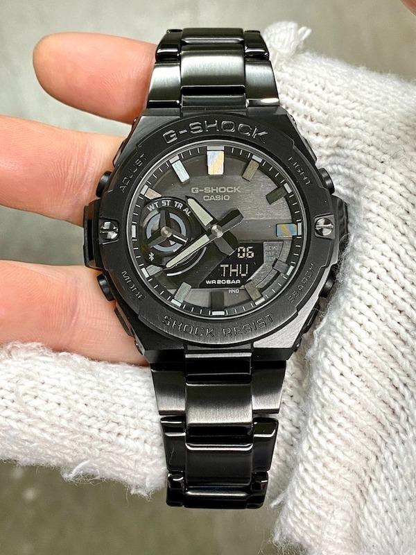 Casio G-Shock GST-B500BD-1A G-Steel Black Ion Plated Stainless 