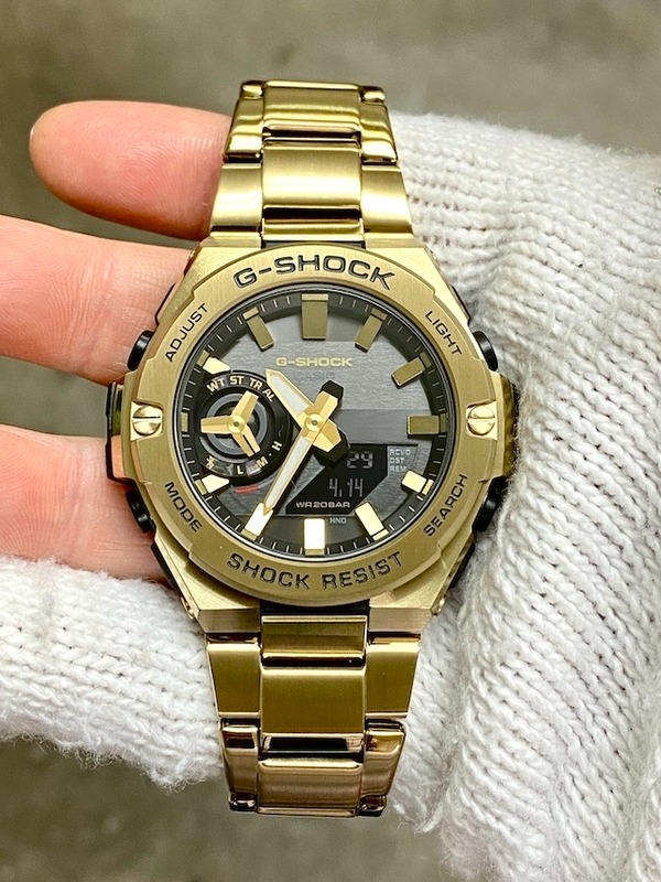 Casio G-Shock GST-B500GD-9A G-Steel Gold Stainless Steel Bracelet