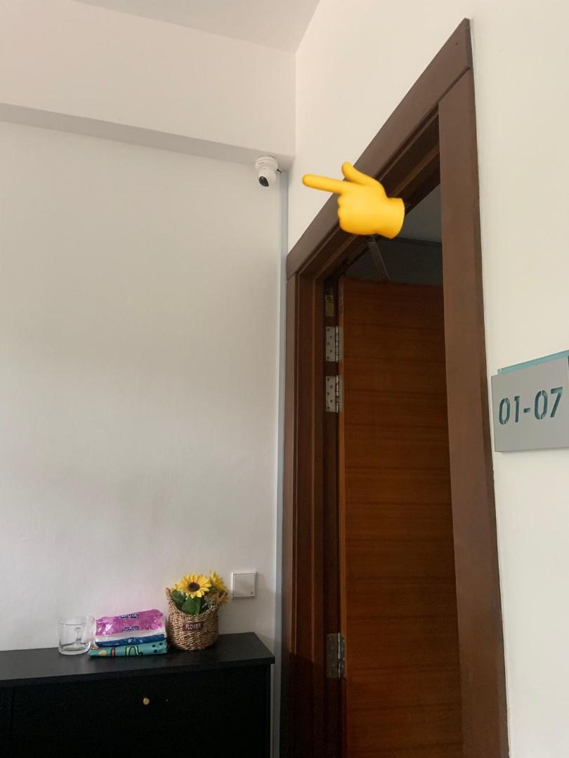 CCTV CAMERA (Category: Security Systems & CCTV Cameras) located in Singapore. Submitted by wee119912 (Listing ID 284894720, Image 2). Description: Full HD 1080P 3MP 2.4G Wi-Fi IP camera. Best in its class. Support four live view in one shot. IR-cut Night Vision, Wireless LAN: 40mm, Pixels:2 millions with Two Ways audio and push notifications for motion detection. Come with one 64GB SD card. Can support up to 128GB TF card. Power by 5V/2A adaptor.