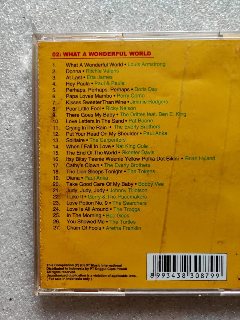 CD audio musik Oldies THE EVERGREEN SONGBOOK what a wonderful world