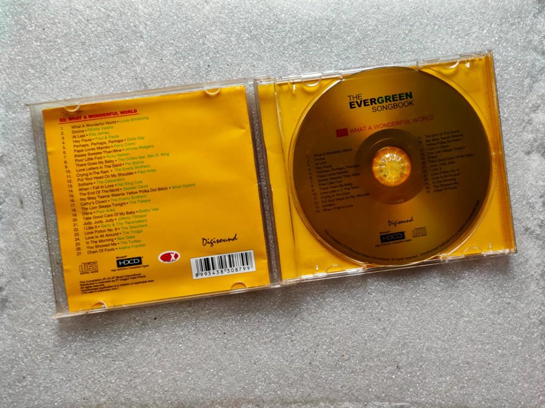 CD audio musik Oldies THE EVERGREEN SONGBOOK what a wonderful world