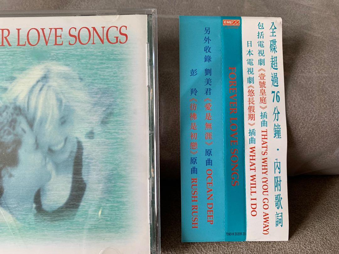 Cd Forever Love Songs 有側紙原裝正版cd碟 英文碟第十六批 呢批英文碟雖然好花 但勝在多數係外國本土版本 正因為歌 同音質 不同凡響 先至多聽多用至花 興趣及遊戲 音樂樂器