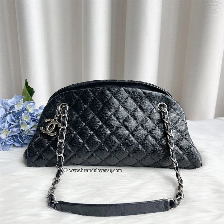 SOLD CHANEL Lambskin Just Mademoiselle Bowling Bag