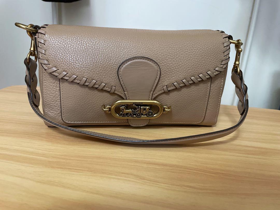 Coach jade shoulder bag with 2025 whipstitch