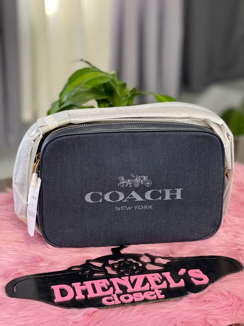 Coach Jes Denim crossbody, Luxury, Bags & Wallets on Carousell