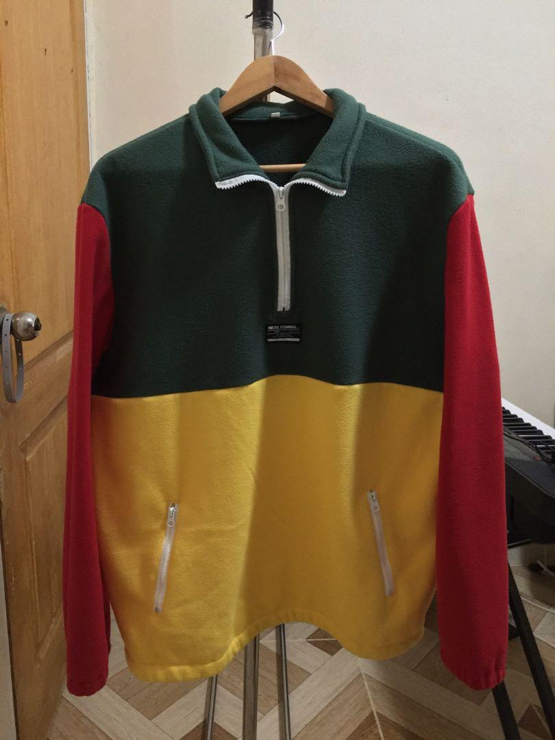 Colorblock Half-Zip Sweater (COD available) (Category: Coats, Jackets and Outerwear) located in Binan City. Submitted by 80slayers (Listing ID 1174721056, Image 2). Description: Colorblock Half-Zipper Sweater that I bought from Zaful in 2020. Original price is Php 1569 Size: Medium Chest: 27.24 inches Length: 28.74 inches Shoulder width: 20.87 inches Sleeve length: 24.80 inches Condition: 10/10 isang beses lang nasuot (sinukat lang tapos hindi na