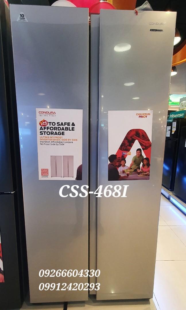 Condura Refrigerator Side By Side Inverter, TV & Home Appliances