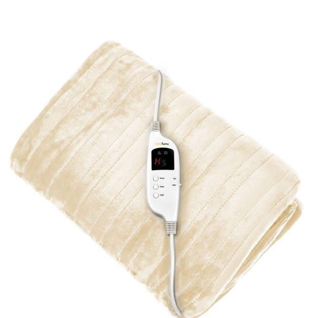 Cosi home, Fleece Electric Heated Throw Cream, Everything Else on