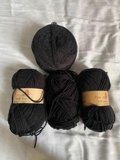 Cotton Yarn (Black Bundle)