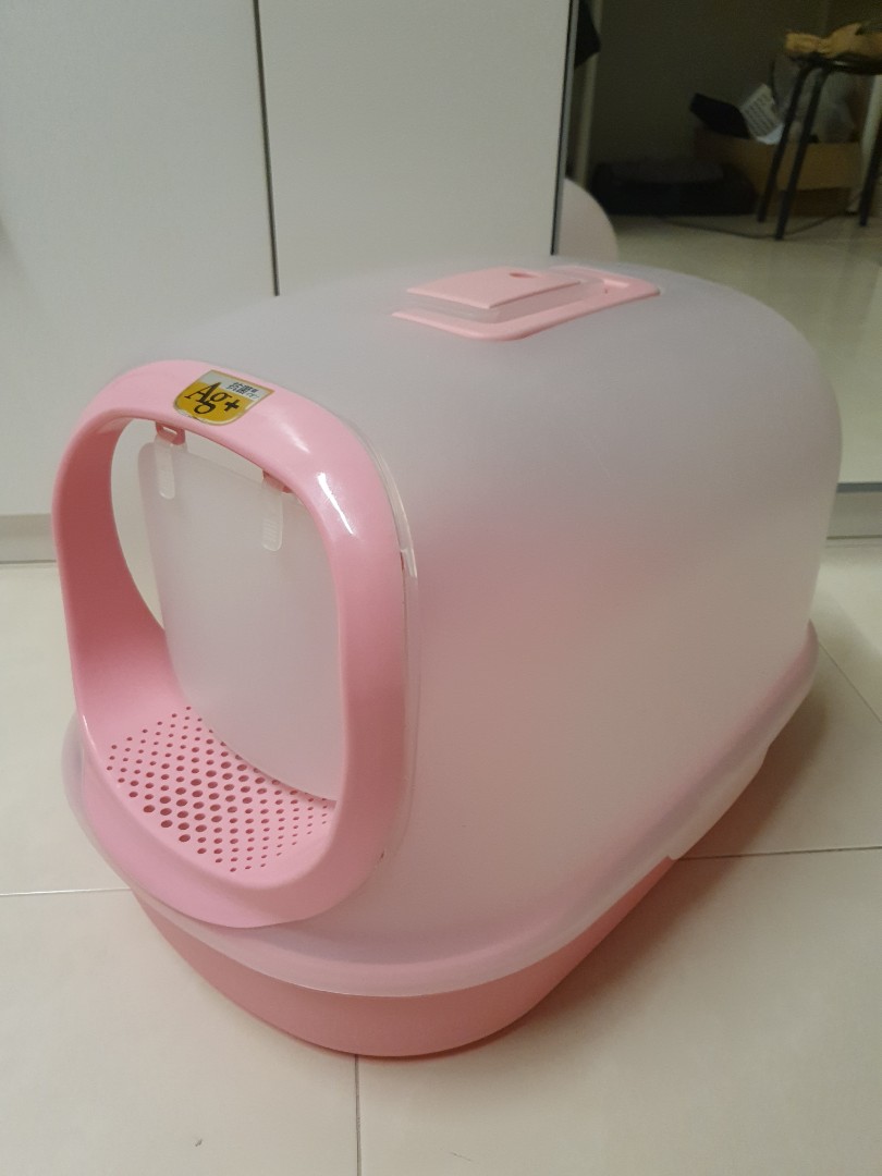 Covered Cat Litter Box with Sieve, Pet Supplies, Homes & Other Pet