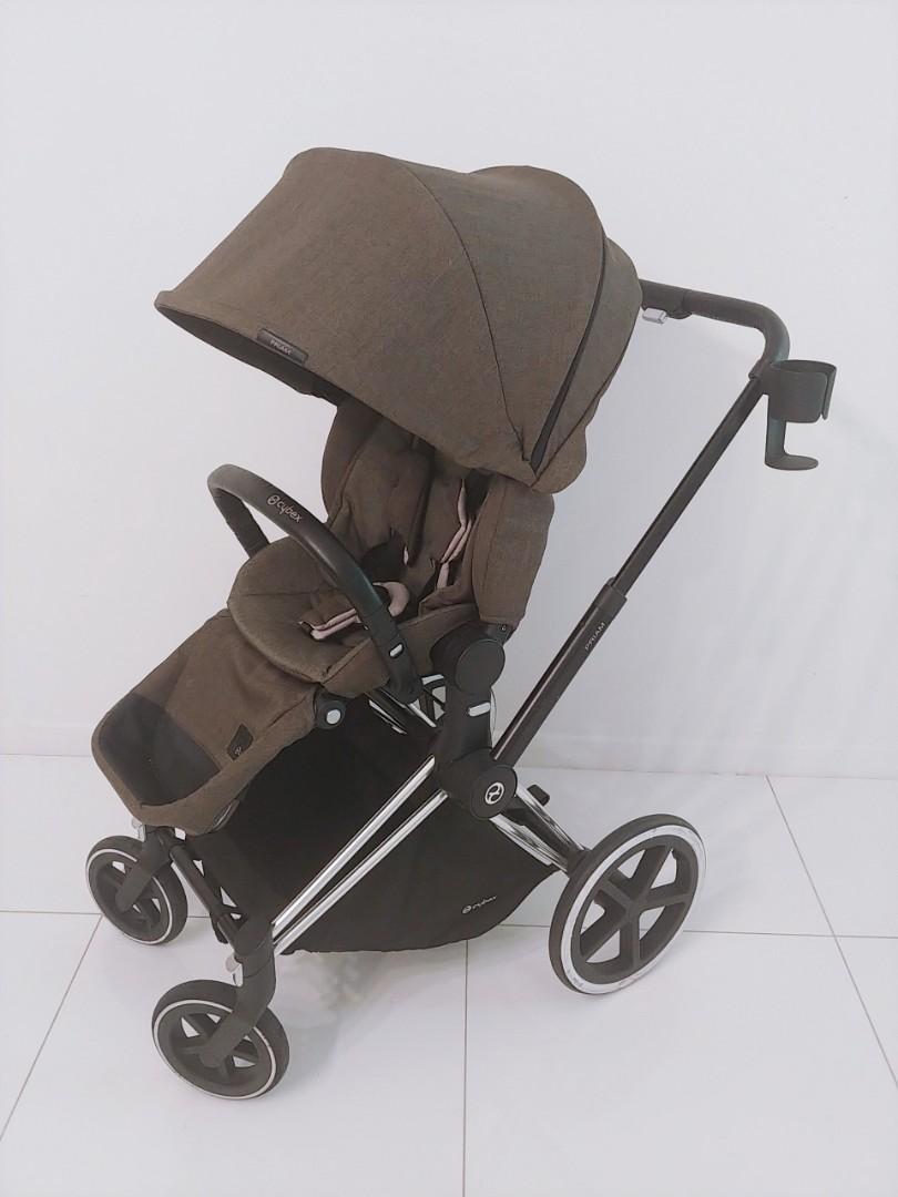 Cybex Priam Baby Stroller + rain cover, cup holder, Babies & Kids
