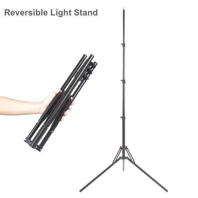 eDSLRs Reversible Portable Light Stand for LED Light Ring Light Weight
