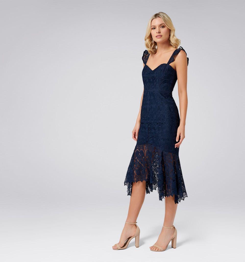 Rosa lace deals hanky hem dress
