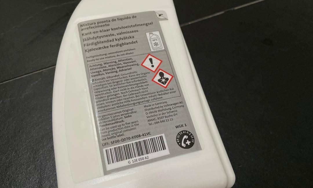 G12E050A2 GENUINE VW SEAT AUDI SKODA G12 EVO (REPLACES G13) READY-MIX ...