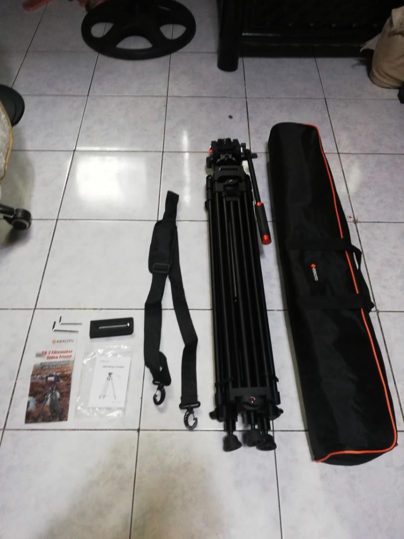 Geekoto DV2 Heavy Duty Video Tripod, Photography, Photography