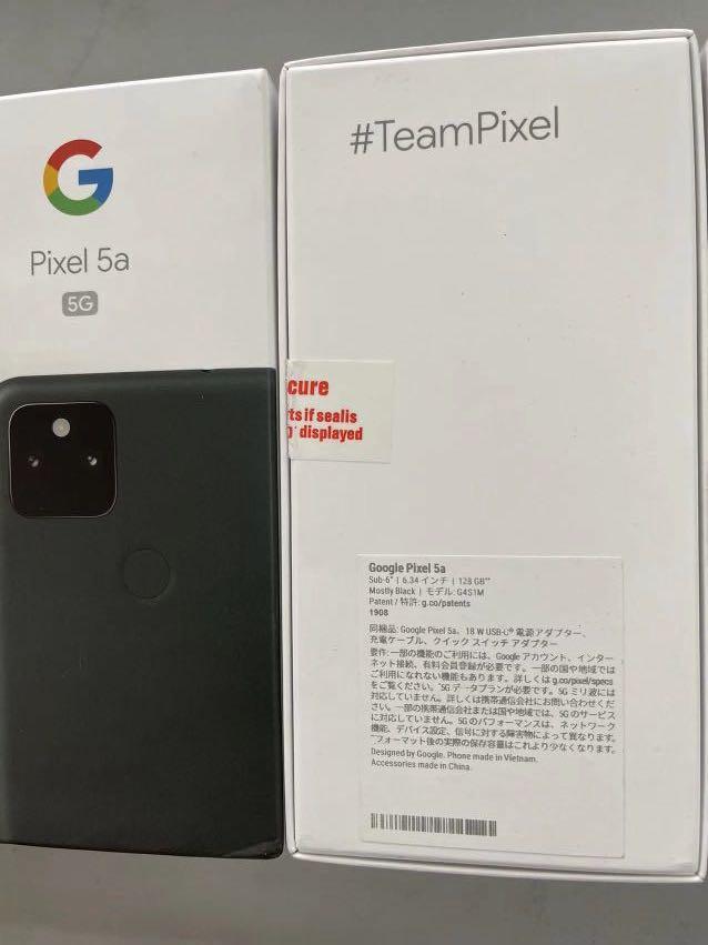 Google Pixel 5a 5G 128GB Mostly Black 日版, 手提電話, 手機