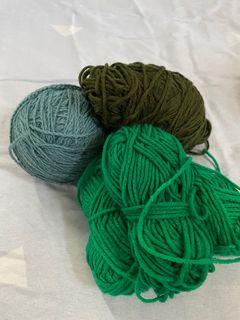 Green Yarn Bundle