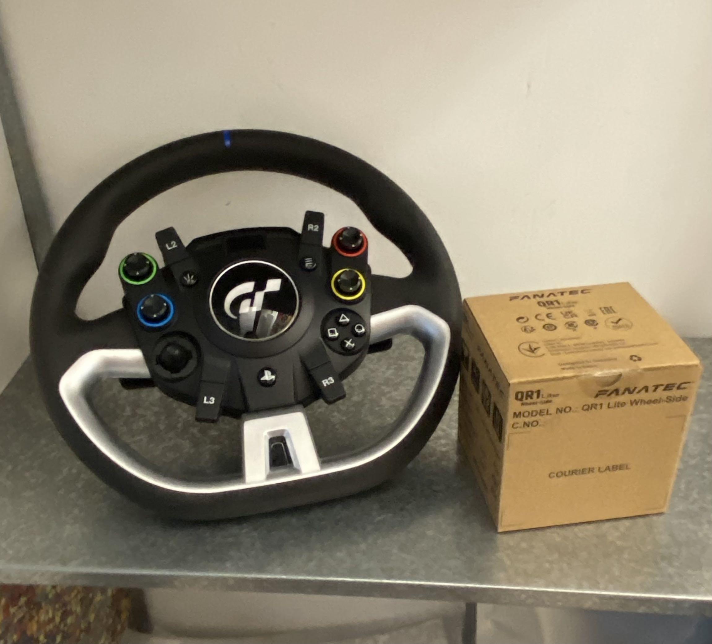 Fanatec GT Wheel 配全新QR1 Lite, 電子遊戲, 遊戲機配件, 手掣 Carousell
