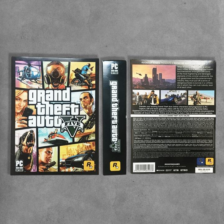 GTA V Grand Theft Auto 5 PC Game Computer DVD Rom CD Disc Disk