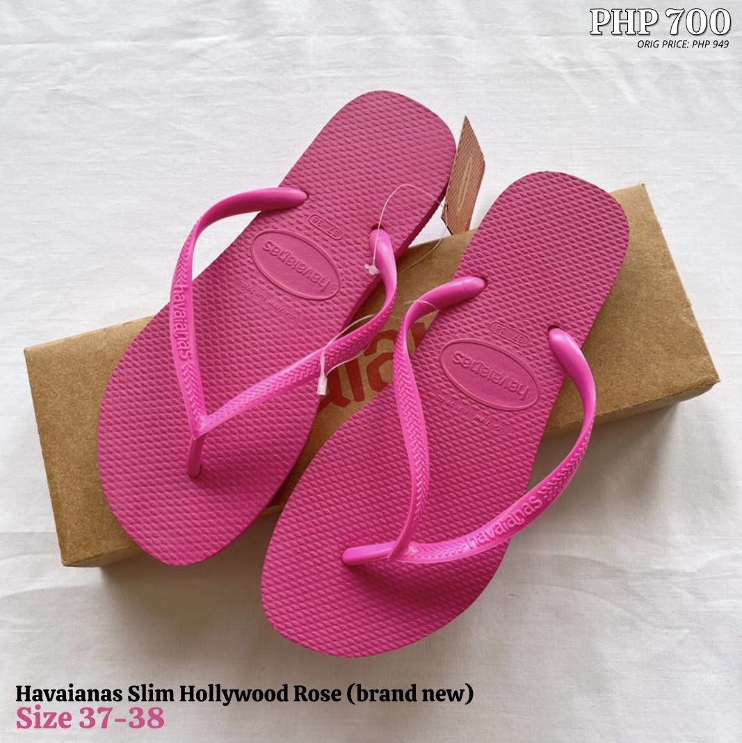 havaianas slim hollywood rose slippers Women s Fashion Footwear