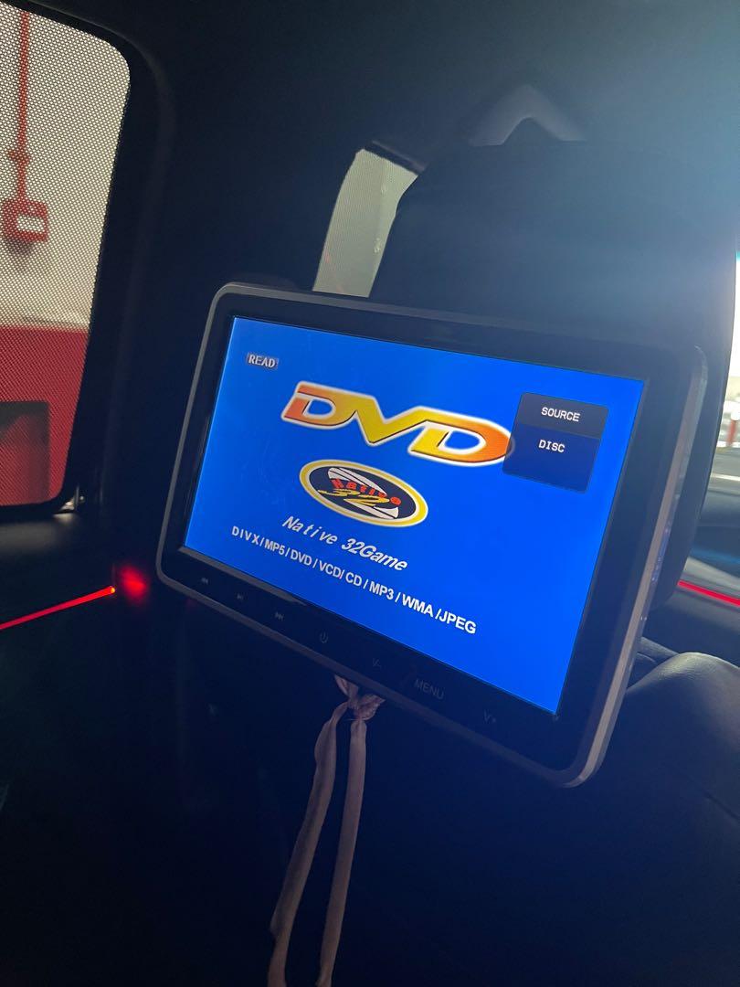 Headrest DVD player, Car Accessories, Accessories on Carousell