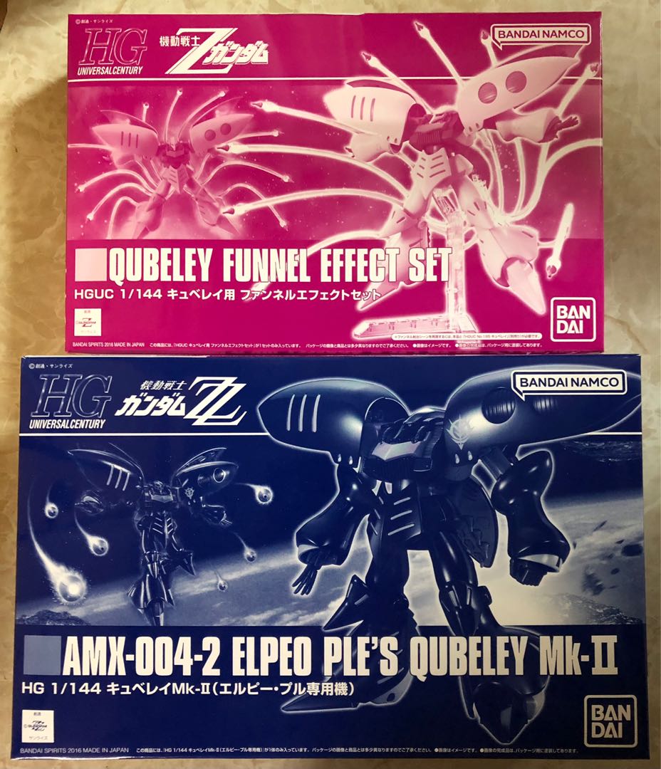 HG 1/144 Elpeo Ple’s Qubeley MkII & Funnel Effect Set, 興趣及遊戲, 玩具 & 遊戲類 Carousell