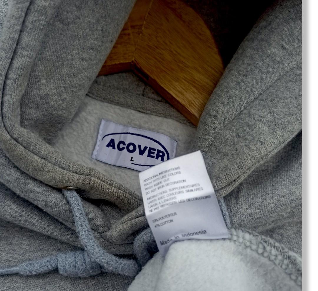 Hoodie Acover Merch grey original (Preloved second thrift), Fesyen Pria,  Pakaian , Baju Luaran di Carousell
